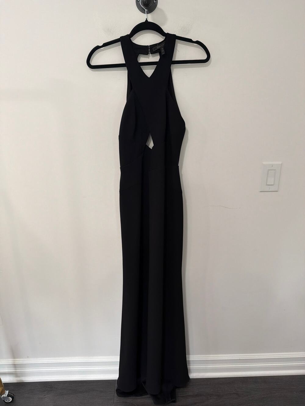 BCBGMAXAZRIA Dress Sleeveless Cutout Black Size 8